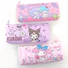 Cinnamoroll Kuromi Melody Astuccio Pu Borsa per penna impermeabile per cartoni animati Scuola materna Regali di apertura Giocattoli per bambini