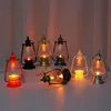 Festival Party Supplies LED Vintage Lantern Battery Powered Flickering Flame Decorative Hanging Garden Lights