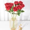 Konstgjorda blommor med långa stamfake rosor för bordscenterpieces arrangemang Bridal bröllopsfestival dekor jjla12819