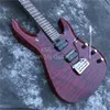 Homem vermelho transparente homem jp6 guitarra elétrica qualidade superior John Petrucci assinatura musicman 6 cordas parafuso guitarra personalizado no pescoço