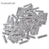 Chzimade 100pcs/Lot Lot Vintage Metal Alloy Labels Handmade Tags Hand Made Made Forms for Diy Sewing Materials