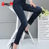 Winter Women's Jeans Velvet With High Waist Elastic Stretch Denim Pants Skinny Warm For Women Tight Plus Size 220402