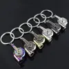 Metalen turbo sleutelhanger mouw dragende spinning auto onderdeel model turbine turbocharger sleutelhanger ring YD0476