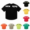 Camisetas Palm Designer T-shirt para homens, meninos, meninas, suor, camisetas estampadas, respiráveis, casuais, camisetas 100% algodão puro, tamanho L XL