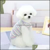 ドッグアパレル春と夏の犬の服小さなペットテディ品材21色ベスト5サイズのドロップデリバリー2021ホームガーデンWVIIQ