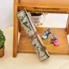 Pencil Bags New Treasure Map Leather PU Retro Pencil bag Cosmetic Roll Pen For Student Gifts Stationery Brush Makeup Supplies