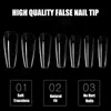 Valse nagels nieuwe heldere matte tips nepcapsule druk op kist stiletto amandel vierkant ovale kunstoefening manicure tool 0616