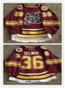 Thr 36 Justin Selman Ahl Chicago Wilves Hockey Jersey zszyty Dostosowane Dowolne koszulki i nazwisko