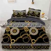 Lyx 3D -sängkläder Set Europe Queen King Double Däcke Cover Linne Bekvämt filt/quiltuppsättning Cirkulär