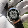 손목 시계 1936 자동 셀프 윈드 시계 남성 20bar 방수 기계 손목 시계 42mm 검은 색 다이얼 가죽 C3 Luminouswristwatches