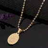 Pendant Necklaces Gold Color Virgin Mary Necklace For Women Girls Our Lady Cross Trendy JewelryPendant