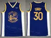 Men The Finals Patch Basketball Stephen Curry Jersey 30 Retro Team Black Navy Blue White Yellow Color Away Breathable Pure Cotton For Sport Fans Uniform High Quality