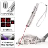 Mini interattivo 3 in 1 puntatore laser giocattoli leggero che prende in giro divertenti ricaricati ricaricabili ricaricati per torce UV succondite gatto giocattolo gatto