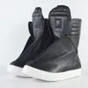 Große Größe Männer Stiefeletten Echtes Leder Mode Turnschuhe Männer High Top Hip Hop Schuhe