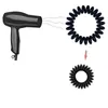 Elastici per capelli a spirale per accessori donna Elastici per ragazze Bobine per cavo telefonico in gomma Anello nero per fascia all'ingrosso ss1106