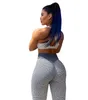 Sıkı yoga pantolon kadın fitness örgü tozluk kıyafet moda spor egzersiz patchwork yüksek bel elastik push up legging gym Activew7130769