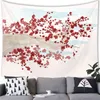 Japansk körsbärsblomma tapestry bohemisk dekoration för kvinnliga rum vägg mattor sovrum dekorationer konst tapiz j220804