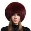 Berretti Cappello di pelliccia da donna Inverno caldo 100% vero berretto Stile cosacco russo Per le signore Moda Cappelli con paraorecchie Berretti da neveBerretti BerrettiBeretti