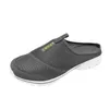 Slippers heren mesh ademende casual schoenen voor mannen sandalen buitenkleding-resistente slip op koppels half slipper flatsslippers