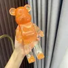 Creative Resin Bearbricklys 400% Statue Violence Bear Sculpture Figure Ornaments Home Living Room Decoration Gift Crafts 220423