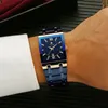 Relogio Masculino Fashion Watches Men Wwoor Luxury Blue Blue Mens Wutwatch Acero inoxidable Reloj de cuarzo impermeable macho 220530