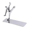 Hooks Rails Book Ends Office Home Barhooks Hookshooks를위한 독특한 사람 디자인 금속 북 엔드