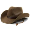 Summer Straw Hat for Men Women Beach Jazz Panama Hats Hats Fedora Wide Brim Protection Cap z Belt Cowboy Hat