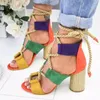 Womens Sandals 2020 Summer ladies New European And American fish Mouth Thick High Heeled Shoes Women s Sandals zapatos de mujer Y200702