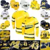 NCAA Michigan Wolverines Hockey Jersey Kent Johnson Brendan Brisson Nick Blankenburg Eric Ciccolini Nick Granowicz Michael Pastujov Johnny