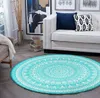 Mémoire de flanelle moderne mousse ronde tapis microfibre microfibre machine non glissée Machine Washable Circular Room salon chambre étude yoga tapis doux tapis de sol décor