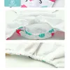 Happyflute 4Pcs Pocket Diapers+4 Pcs Microfiber Insert Reusable Washable Ecological Cloth Diaper Fit 3-15kg Baby 220512