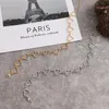 Zincirler vkme vintage içi boş kalp zinciri takıcı kolyeler kadınlar için yaka kore moda ifadesi 2022 mücevher