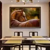 Pittura a olio astratta moderna creativa del cavallo su tela Poster e stampe Immagini di arte della parete Decorazione della casa per l'arredamento del soggiorno