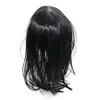 Horror de hackers assustadores Horror Latex Full Head Momo Máscara Big Eye With Long Wigs 220705