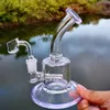 5.9 inch Glazen Bong Waterpijpen Waterpijpen Bedwelmende Glazen Olie Dab Rig Paarse Glazen Water Bongs Met 14mm Banger