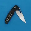 R5317 Coltello pieghevole Flipper D2 Lama Drop Point con rivestimento in titanio G-10 Con manico in lamiera di acciaio inossidabile Cuscinetto a sfere Coltelli tascabili ad apertura rapida con borsa in nylon