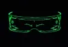 Glowing Light Up Lunettes Clignotant Party Favor Punk Led Lunettes Lumineuses 7 Couleurs Changeantes pour Club Dance Halloween Cosplay Bar Club Carnaval