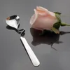 300pcs NEW Tea Coffee Honey Drink Adorable Stainless Steel Curved Twisted Handle Spoon U handled V Handle Jam Spoons