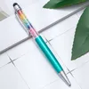 Stylo à écran tactile créatif à double usage Cadeau de bureau Stylo capacitif à écran tactile Stylo à bille en cristal conçu pour la vente en gros