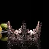 Party Decoration Mini Crown Tiara Cake Topper Crystal Children Hair Ornaments for Wedding Birthday Baby Shower
