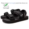 Sandals Mens Summer Shoes Platform عرضية قابلة للتنفس في الهواء الطلق على صلاق الأسود Hombre Size 39-46 2022