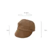 Berretti Autunno Sboy Cap Berretto Femminile Cappelli di velluto a coste per donna Uomo Cappello da pittore ottagonale Vintage Giappone Gorras Boina FemininaBerets