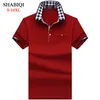 Shabiqi Classic Brand Men Shirt Polo Shirt Short Sleeve S Casual Plus Size 6xl 7xl 8xl 9xl 10xl 220524