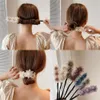 Kadınlar Zarif Çiçek Tomurcuk Kıvrık Demir Şifon Çörek Maruko Saç Modelleri Uzun Araçlar Yapmak Tatlı Baş Bandı Moda