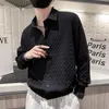 Camicie casual da uomo Camicia estiva da uomo scozzese a maniche lunghe allentata Nero / bianco Camicetta da smoking monopetto per feste sociali Abbigliamento da uomo