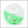 Forniture per giocattoli per gatti Pet Home Garden Toy Giocattolo di plastica cavo per cani Palla colorata con campanella Voce adorabile Tintinnio interattivo Cucciolo di pappagallo che gioca