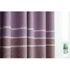 Faux Linen Blackout Home Decor Curtain for Living Room Stripe Window s Bedroom Modern Decoration W220421