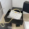 French Women Classic Designer Mini bag Caviar Diamond Lattice Luxurious Fashion Cosmetic Luggage Large Capacity Cross Body Makeup Tote Shoulder HandBag