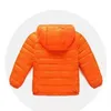 Kid Boy Girl Lightweight Zipper Solid Hooded Down Coat Baby Winter Clothing 1032 E3