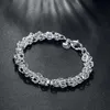 Link Chain Brands 925 Stamped Silver Classic Circle armband For Woman Man Wedding Party Christmas Gifts Fashion Noble JewelryLink Lars22